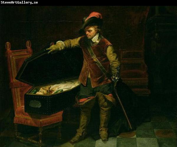 Paul Delaroche Cromwell and the corpse of Charles I